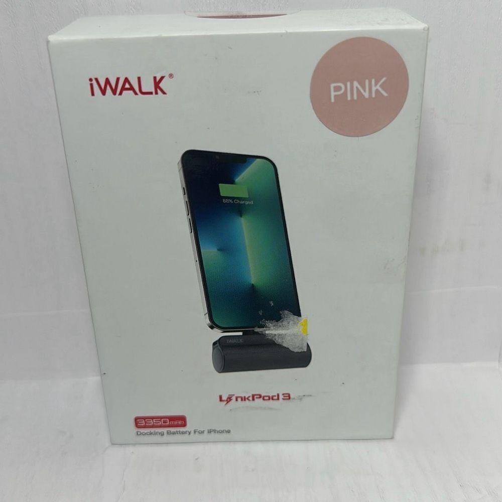 iWALK LinkPod3 3350mAh Portable‎ iPhone Charger - Pink, DS3350L